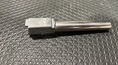 Glock G17 Stainless Steel Crowned Barrel (Gen 1-4) Half Skull with Bow Engraved