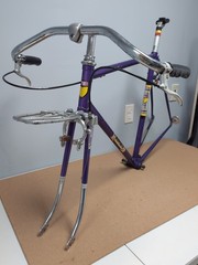 Vintage Belgium Bicycle Rapidix Belgique Cross Cycles Purple Chrome