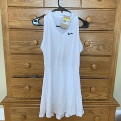 Women’s Nike Dry-Fit Tennis Pickleball Dress, Small , White