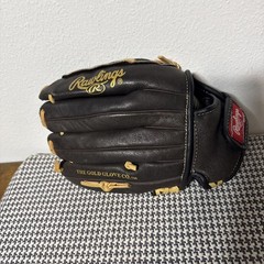Rawlings H150BRC 11 1/2″ Leather Basket-Web RHT Baseball Glove Black/Tan