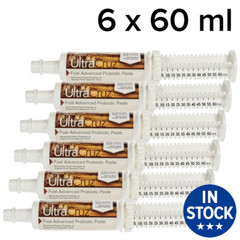 UltraCruz Foal Advanced Probiotic Supplement for Horses 6 x 60ml Paste (12 Days)
