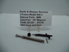 JS1391 Smith & Wesson J Frame Model 640-3 Used Internal Parts .38 Special