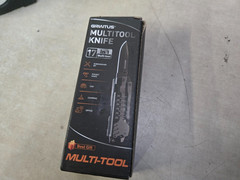 Gravitus 17 In 1 Multi Tool Knife with Carry Case New Great for camping/ hunting