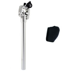SR SUNTOUR SP12 NCX Suspension Seat Post w/ Protective Cover 27.2X350mm , Silver