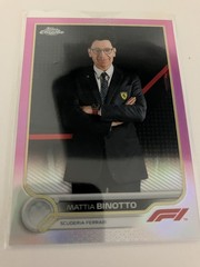 2022 Topps Chrome Formula 1 F1 Crew Team Pink Refractor /75 Mattia Binotto