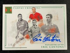 Panini 2019-20 Impeccable EPL Man United Canvas Creations Eric Cantona 1/5 RARE