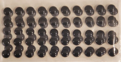 100pcs, Soft BLACK (Solid) 3d adhesive fish eyes 7mm, Singles, Fly Tying