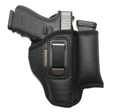 IWB Soft Houston Leather Holster with Magazine/Mag Pouch/Holder – Choose Model