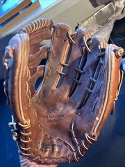 Near Mint ZETT BIG 1537 Baseball Glove Brown Leather Deep Saturated ZIFECT Model
