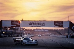 Jochen Mass Bobby Rahal Bayside Disposal Racing Porsche 962 during- Old Photo