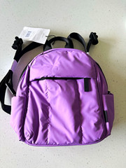 CALPAK Luka Mini Backpack Women’s Purple Zip Closure 10.75 x 8.75 x 4.5