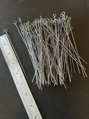 100 / .047 Stainless Steel Looped Wire Shafts / 5 Inches