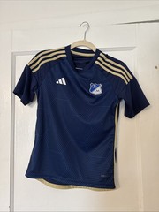 Millonarios FC Training Jersey 2023 Adidas Colombia Dark Blue Youth 10-12