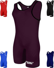 Exxact Sports Plain Wrestling Singlet Single Ply – Adult Wrestling Singlet