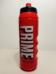 Prime Hydration, Squeeze Sports Water Bottle, Red, 32 fl oz