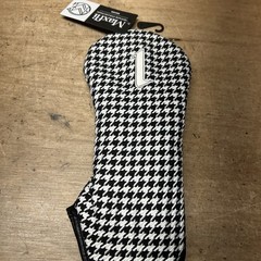 (Misc 7) Maxfli Vintage Style Driver Headcover Black/White Houndstooth