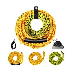 Tow Rope for Tubing 3 Sections Boat Tow Rope 1-6 Person Heavy Duty 6K Tube Ro…