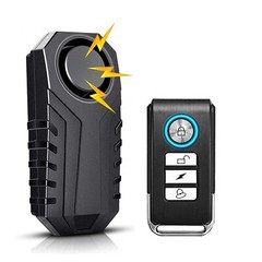 Bicycle Alarm with Remote 113dB Super Loud Bicycle Vibration Motion Sensor Siren