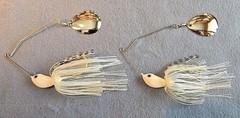 2 ~Nories 3/4 oz Spinnerbait Deep Range Crystal S +Bend Arm SCN 4.5 Gizzard Shad