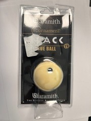 Aramith Tournament BLACK Billiard Pool Cue Ball 2 1/4″ 6 Black Dots in a blister