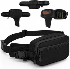 Tactical Concealed Carry Fanny Pack for Men & Women Drop Down Holster Waist Bag