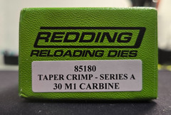 85180 REDDING 30 M1 CARBINE TAPER CRIMP DIE – BRAND NEW – FREE SHIP