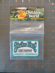 Vintage Fishing Patch New in Package – Strike King – 4 x 2 1/2 inch