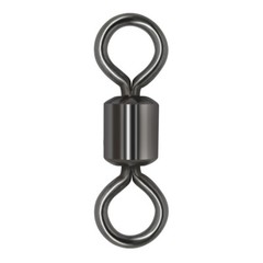 25/100pcs Rolling Barrel Fishing Swivels 18-1258LB Heavy Duty Black Nickel