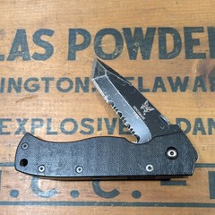 Vintage Benchmade Emerson CQC7 970S Folding Knife ATS-34 Tanto Serrated Blade