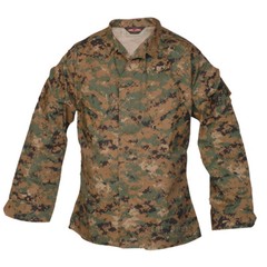 Tru-Spec Digital Woodland Digital Battle Shirts 65/35 Poly/Cotton Twill