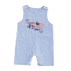 Infant Boy Girl 4th of July Outfits American 3-6 Months American Flag Blue