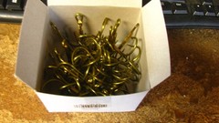 8/0 treble hooks, bronze, large eye, 36 ct, free shipping