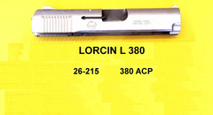 Lorcin L-32 L380 380 SLIDE WITH EXTRACTOR SATIN STEEL item # 26-215