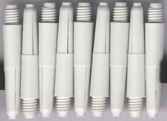 1.25in. 2ba Bright White Nylon Dart Shafts: 6 per order