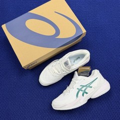ASICS Court FF 3 Novak White Pitch Green 1041A361-100 Men’s Size 4-11.5