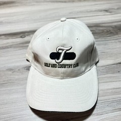 Gear for Sports Golf and Country Club Strap Back Hat Cap Beige Embroidered EUC