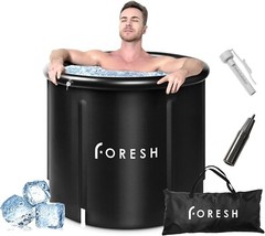 Foresh Large Ice Bath Cold Plunge Tub Premium Portable Recovery Tub