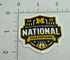 STICKER: University of Michigan Wolverines NCAA men’s basketball champions March