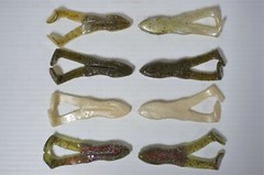 5 Packs – 3.5″ Strike King Shaw’s Pro Series Ribbit Frog Fishing Lures! 4 colors