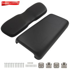 Front Seat Bottom Back Cushion For Club Car DS 2000.5+ Golf Carts Black