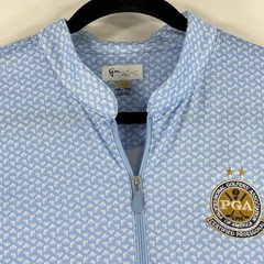 Greg Norman Play Dry PGA Certified Professional Polo Shirt Blue Women XXL