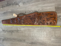 Tooled Leather Rifle Shotgun Case Scabbard Gun Holder Vintage Western Deer 45 in