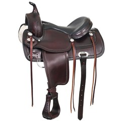 18 In Hilason Western Draft Horse Trail PleasureAmerican Leather Saddle