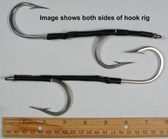 5 7691S 10/0 Double Hook rigs Stainless 180° offset Wahoo Tuna Dorado Marlin NEW