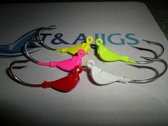 25 1/2oz JIG HEADS SALTWATER XX-STRONG 6/0 MUSTAD HOOK Lot of 25 T&A JIGS