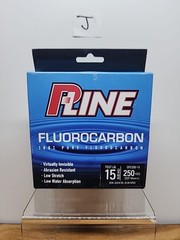 P-Line Clear 100% Pure Fluorocarbon 15 Lb Test Fishing Line 250 Yards