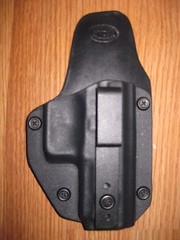 IWB Kydex/Leather Hybrid Holster small print with adjustable retention