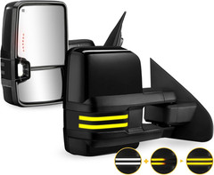 2014-2019 Silverado Sierra 1500 2500HD 3500HD Towing Mirrors–Compatible Replacem