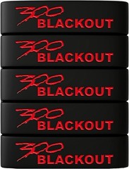 5-Pack Sparta 300 Blackout Magazine Bands High Visibility Silicone Mag Bands