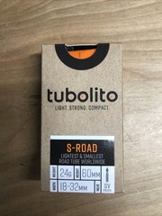 Tubolito S-Tubo Road Tube – 700 x 18-32mm, 60mm Presta Valve, Orange